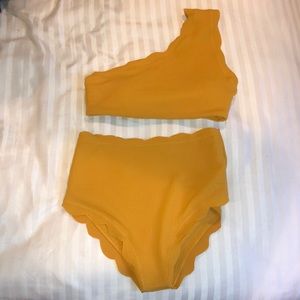 One shoulder high waisted bikini
